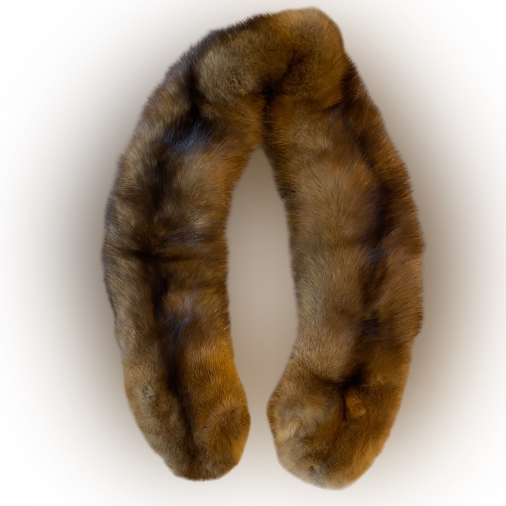 Vintage 50’s Mobwife Mink Fur Stole Collar Scarf OS